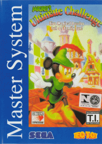 Mickey's Ultimate Challenge PAL Sega Master System PAL box art
